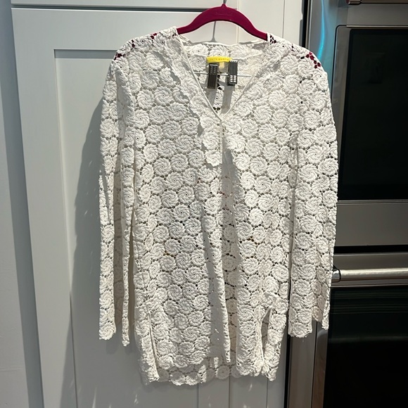 New without tags jack rogers crocheted tunic coverup - Picture 1 of 4